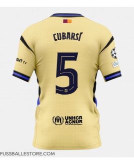 Günstige Barcelona Pau Cubarsi #5 Auswärtstrikot 2025-26 Kurzarm